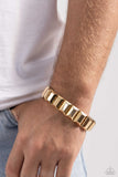 Paparazzi Chunky Champion - Gold Bracelet