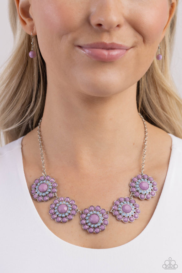 Paparazzi Floral Fervor - Purple Necklace