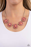 Paparazzi Floral Fervor - Orange Necklace