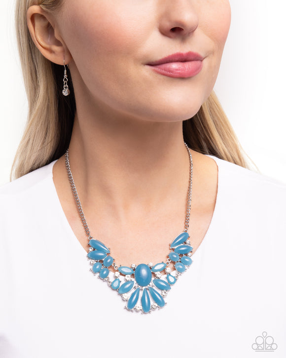 Paparazzi Dazzling Diadem - Blue Necklace