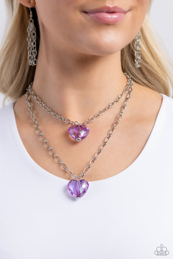 Paparazzi Layered Love - Purple Necklace