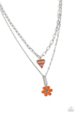 Paparazzi Childhood Charms - Orange Necklace