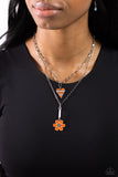 Paparazzi Childhood Charms - Orange Necklace