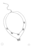 Paparazzi Butterfly Beacon - Silver Necklace