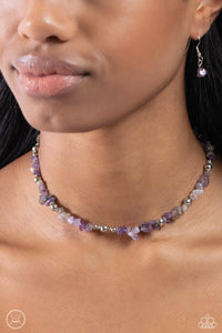 Paparazzi Carved Confidence - Purple Necklace