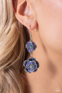 Paparazzi Intricate Impression - Blue Earring