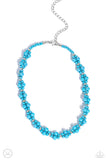 Paparazzi Dreamy Duchess - Blue Necklace