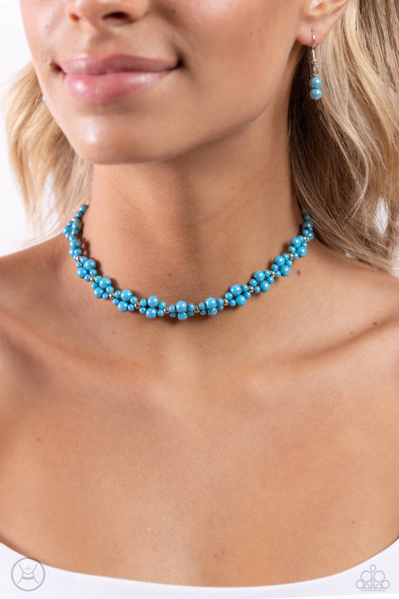 Paparazzi Dreamy Duchess - Blue Necklace