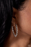 Paparazzi Braided Bravado - Silver Earring