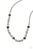 Paparazzi My HEARTBEAT Will Go On - Brown Necklace