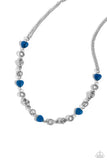 Paparazzi My HEARTBEAT Will Go On - Blue Necklace