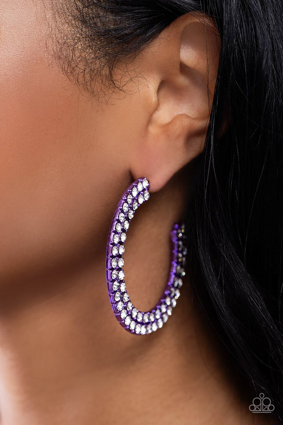 Paparazzi Flawless Fashion - Purple Earring