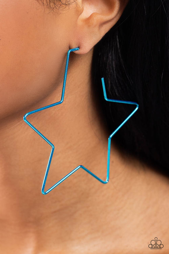 Paparazzi Starstruck Secret - Blue Earring