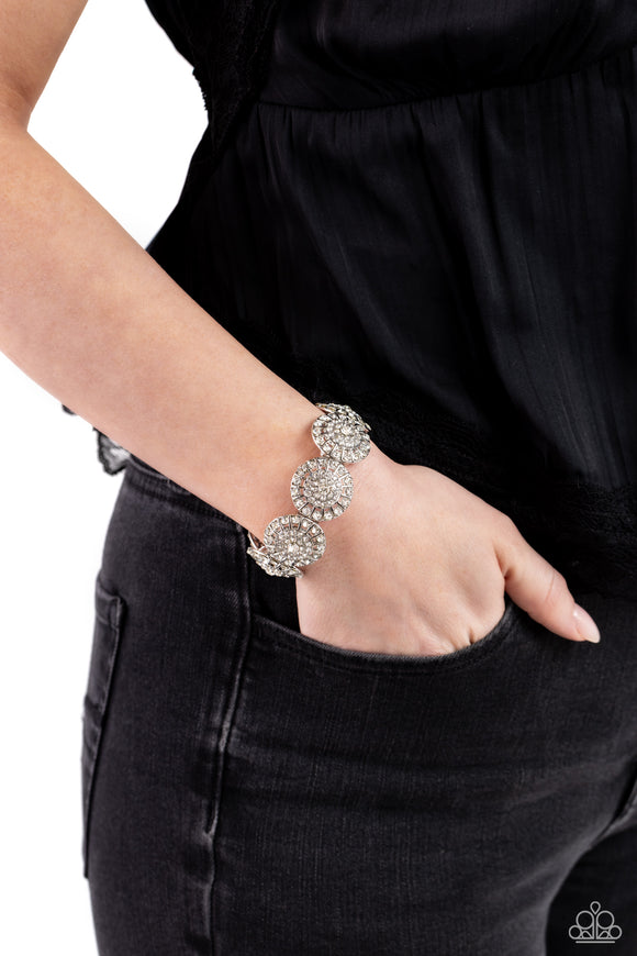 Paparazzi Executive Elegance - White Bracelet