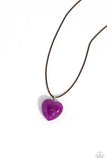 Paparazzi Serene Sweetheart - Purple Necklace