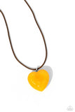 Paparazzi Serene Sweetheart - Yellow Necklace