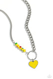 Paparazzi Mismatched Mayhem - Yellow Necklace