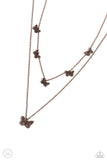 Paparazzi Butterfly Beacon - Copper Necklace