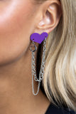 Paparazzi Altered Affection - Purple Earring