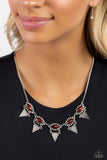 Paparazzi Scintillating Shimmer - Red Necklace