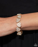 Paparazzi Headliner Heart - Gold Bracelet