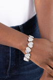 Paparazzi Headliner Heart - White Bracelet