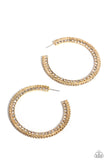 Paparazzi Scintillating Sass - Gold Earring