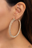 Paparazzi Scintillating Sass - Gold Earring