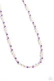 Paparazzi Colorblock Charm - Purple Necklace