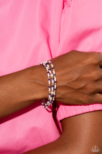 Paparazzi Colorblock Cache - Purple Bracelet