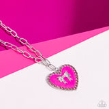 Paparazzi Romantic Gesture - Pink Necklace