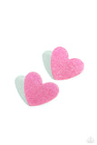 Paparazzi Sparkly Sweethearts - Pink Earring