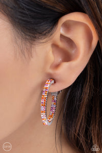 Paparazzi Outstanding Ombré - Orange CLIP Earring