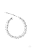 Paparazzi Marquise Masterpiece - White Bracelet
