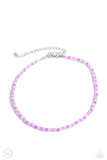 Paparazzi Colorfully GLASSY - Pink Necklace