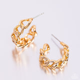 Paparazzi Casual Confidence - Gold Earring