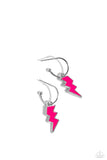 Paparazzi Lightning Limit - Pink Earring