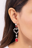 Paparazzi Lovers Lure - Red Earring