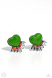 Paparazzi Spring Story - Green CLIP Earring