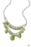 Paparazzi Dewy Disposition - Green Necklace