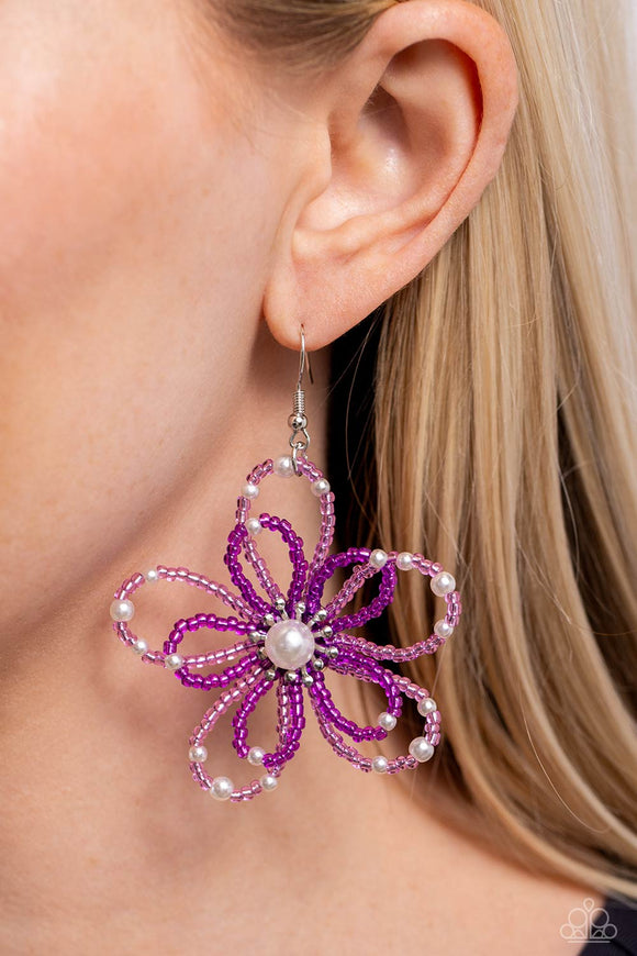 Paparazzi PEARL Crush - Purple Earring