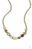 Paparazzi Emphatic Edge - Brass Necklace