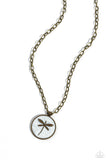 Paparazzi Decorative Dragonfly - Brass Necklace