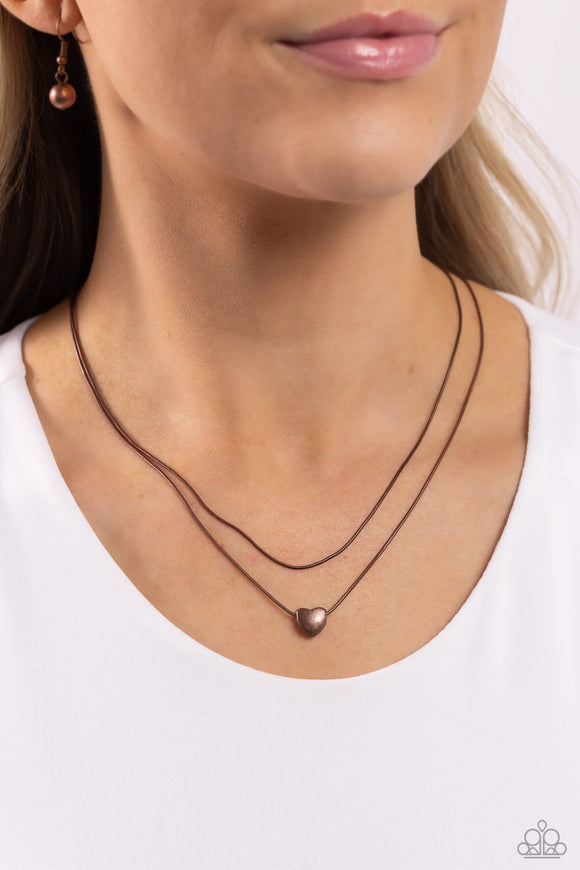 Paparazzi Sweetheart Series - Copper Necklace