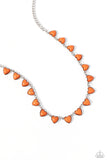 Paparazzi Sentimental Stones - Orange Necklace