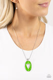 Paparazzi Airy Affection - Green Necklace
