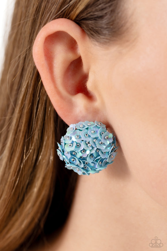 Paparazzi Corsage Character - Blue Earring