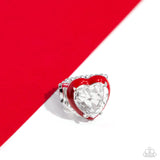 Paparazzi Hallmark Heart - Red Ring