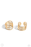 Paparazzi Linear Leader - Gold Earring