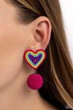 Paparazzi Spherical Sweethearts - Multi Earring